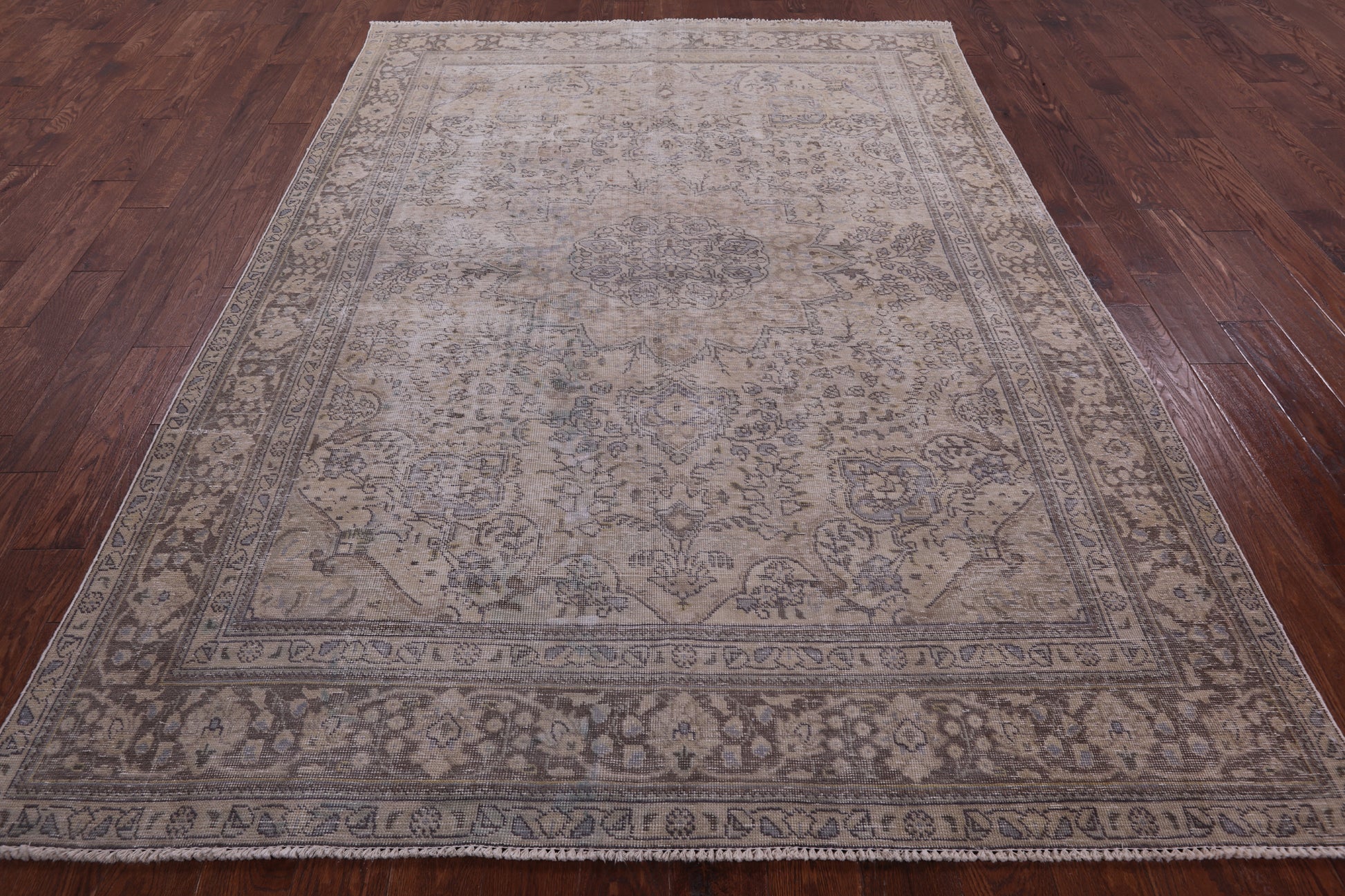 Persian Overdyed Handmade Wool Area Rug - 6' 9" X 9' 7" - Golden Nile
