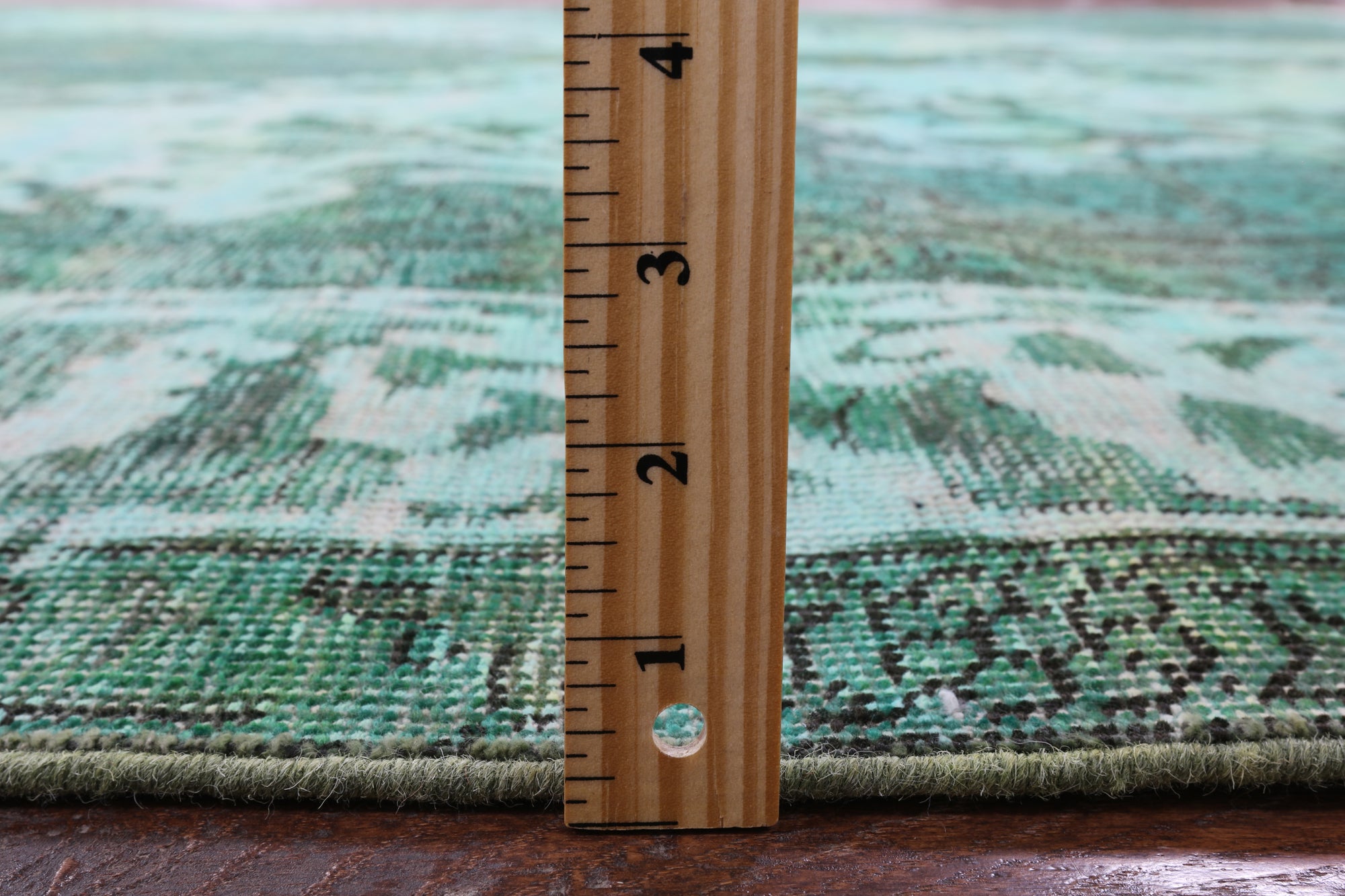 Green Persian Overdyed Hand Knotted Wool Rug - 9' 6" X 12' 10" - Golden Nile
