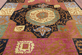 Persian Gabbeh Hand Knotted Wool Area Rug - 8' 4" X 9' 7" - Golden Nile