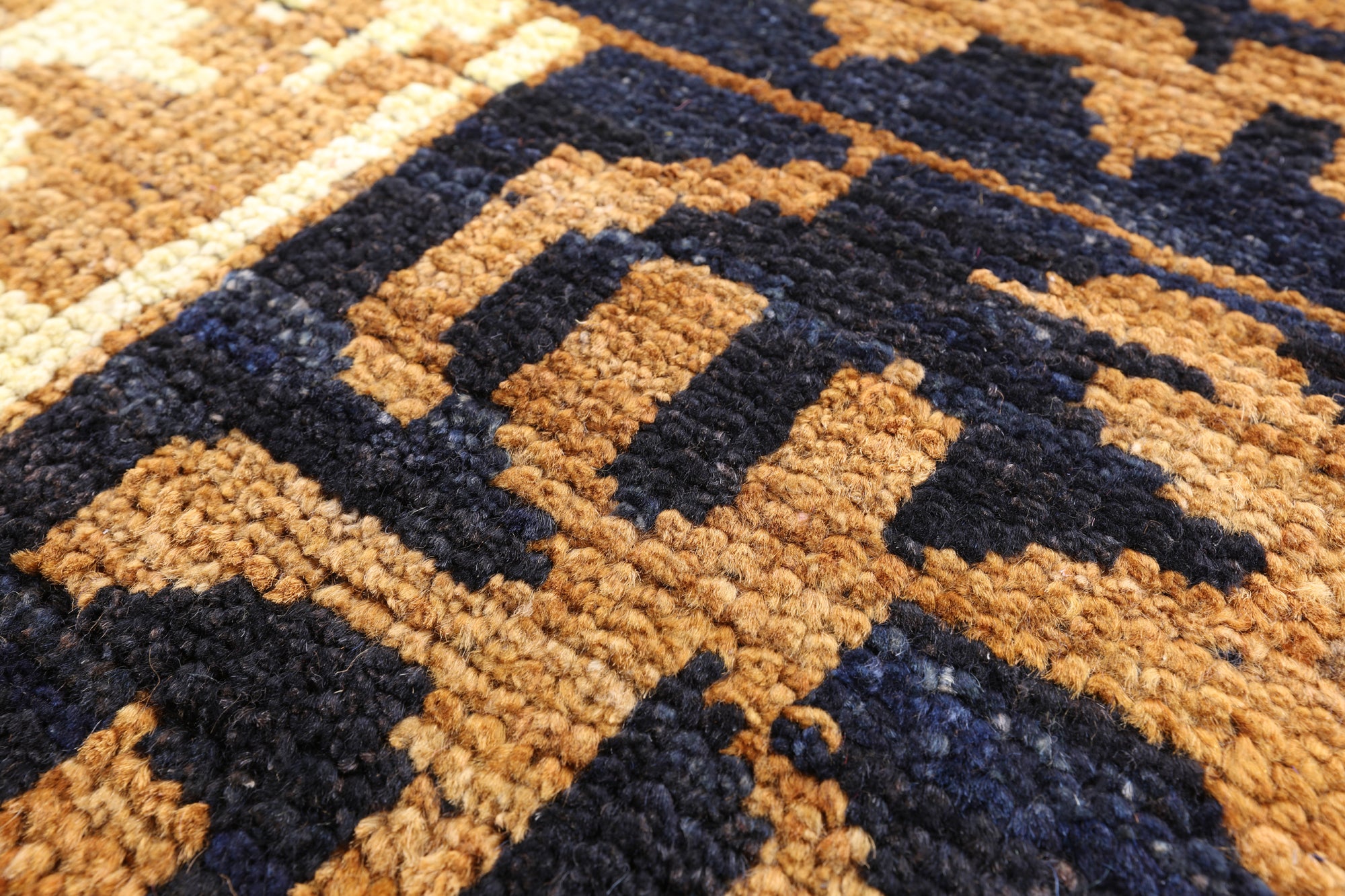Persian Gabbeh Hand Knotted Wool Area Rug - 8' 4" X 9' 7" - Golden Nile