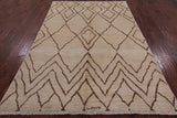 Tribal Signed Moroccan Hand-Knotted Area Rug - 6' 1" X 8' 7" - Golden Nile