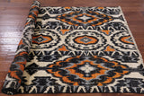 Ikat Handmade Wool Area Rug - 5' 3" X 8' 3" - Golden Nile