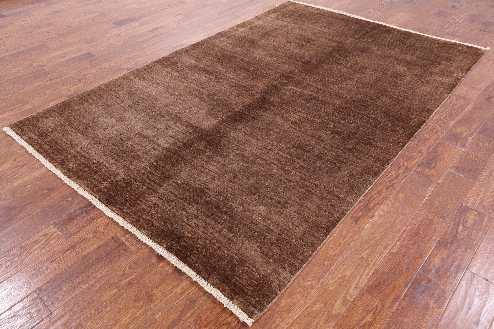 Full Pile Overdyed Handmade Wool Rug - 6' 0" X 9' 2" - Golden Nile