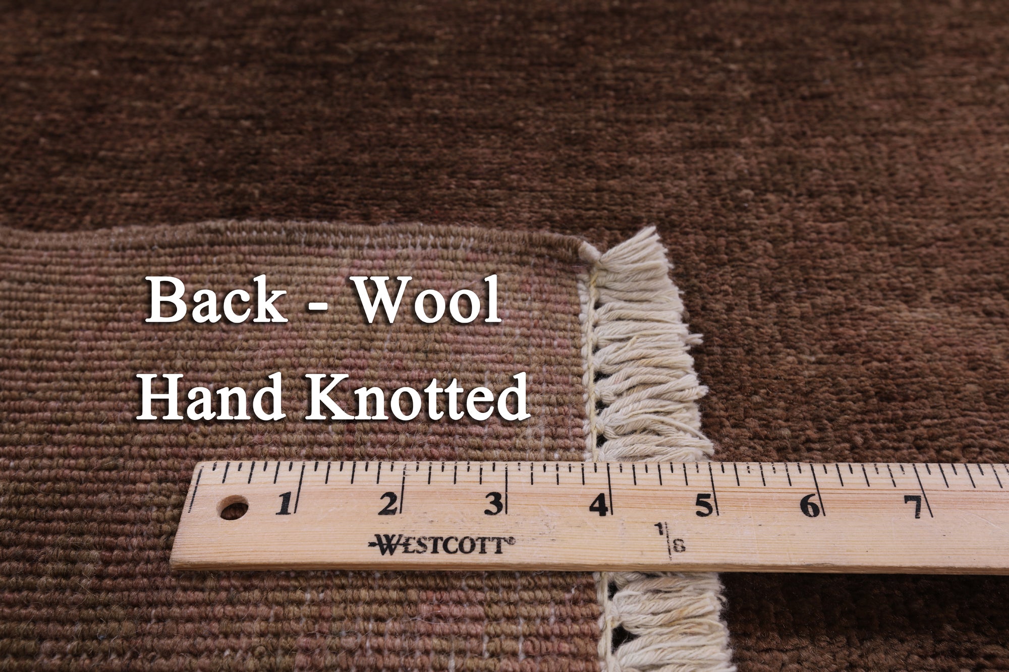 Full Pile Overdyed Handmade Wool Rug - 6' 0" X 9' 2" - Golden Nile