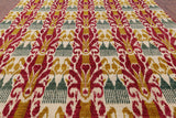 Ikat Handmade Wool Area Rug - 8' 10" X 12' 2" - Golden Nile