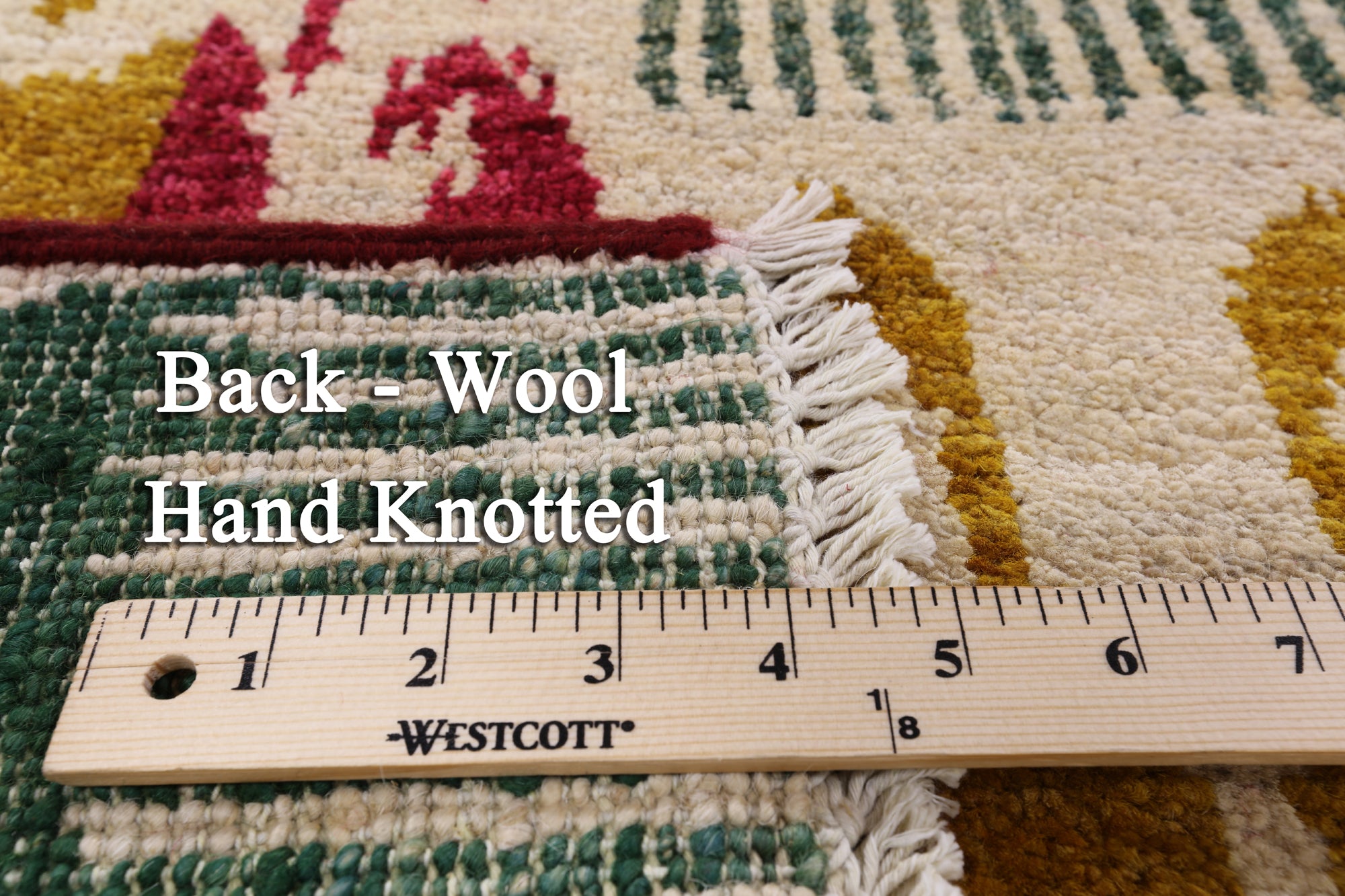 Ikat Handmade Wool Area Rug - 8' 10" X 12' 2" - Golden Nile