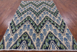 Ikat Hand Knotted Wool Rug - 6' 0" X 8' 10" - Golden Nile