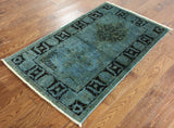 Overdyed Traditional Persian Wool 3 X 5 Area Rug - Golden Nile