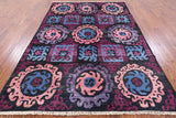 Ikat Handmade Wool Area Rug - 6' 2" X 8' 9" - Golden Nile