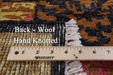 Arts & Crafts Handmade Wool Area Rug - 4' X 6' - Golden Nile