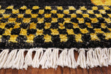 Ikat Hand Knotted Wool Rug - 6' 0" X 9' 0" - Golden Nile