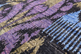 Ikat Hand Knotted Wool Rug - 6' 1" X 9' 3" - Golden Nile