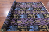 Ikat Hand Knotted Wool Rug - 6' 1" X 9' 3" - Golden Nile
