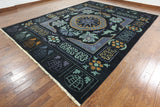 Kaitag Hand Knotted Wool Area Rug - 10' 5" X 13' 8" - Golden Nile