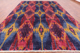 Ikat Handmade Wool Rug - 9' 10" X 13' 5" - Golden Nile