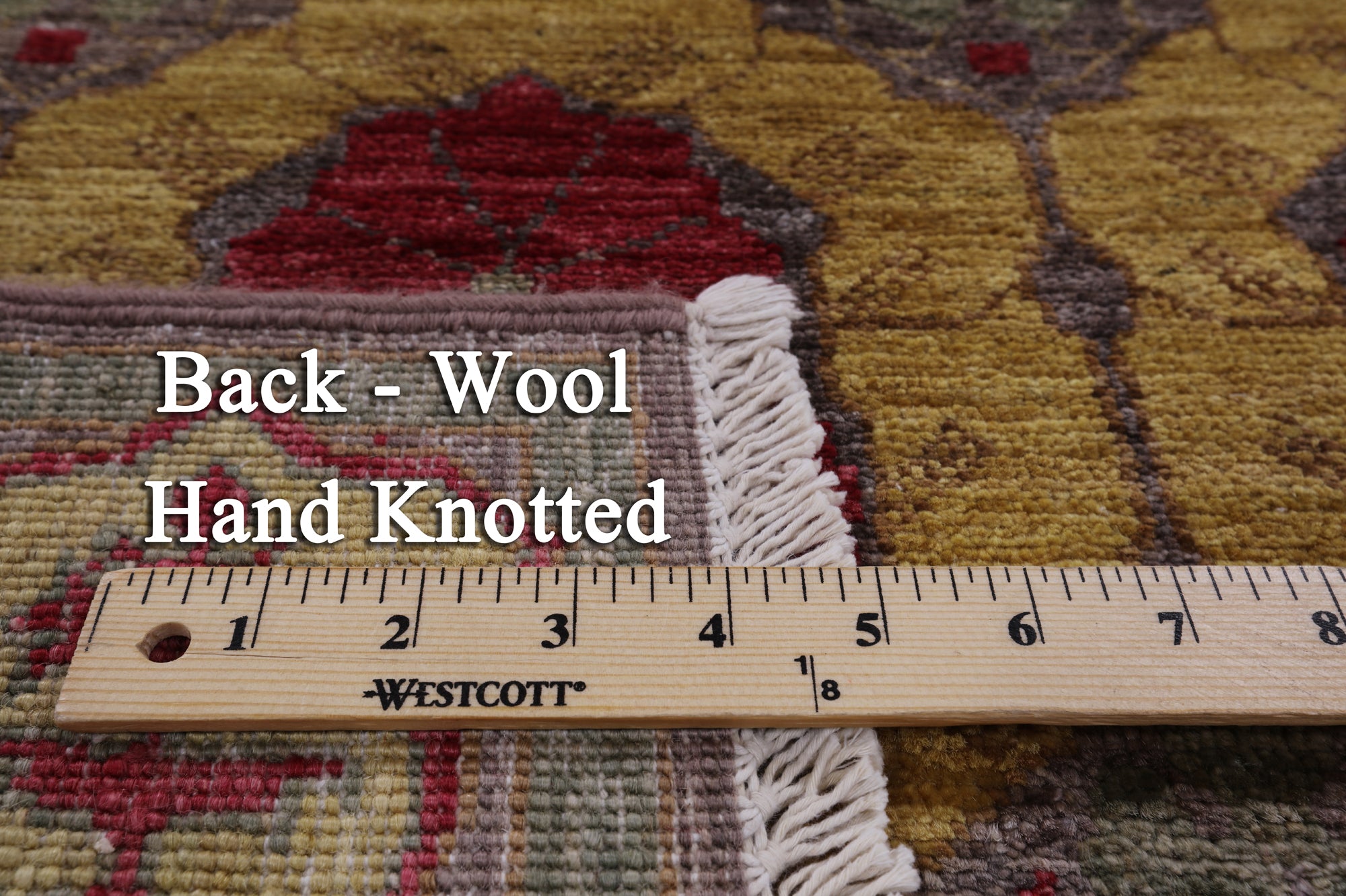 Grey William Morris Handmade Wool Runner Rug - 2' 8" X 8' 5" - Golden Nile