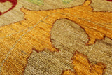 William Morris Handmade Area Rug - 9' 10" X 14' 0" - Golden Nile