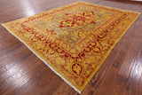 William Morris Hand Knotted Wool Area Rug - 9' 1" X 11' 10" - Golden Nile
