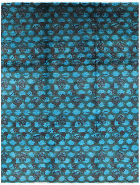 William Morris Hand Knotted Wool Rug - 8' 10" X 11' 8" - Golden Nile