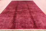 Full Pile Overdyed Handmade Wool Rug - 9' 1" X 11' 11" - Golden Nile