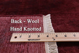 Full Pile Overdyed Handmade Wool Rug - 9' 1" X 11' 11" - Golden Nile