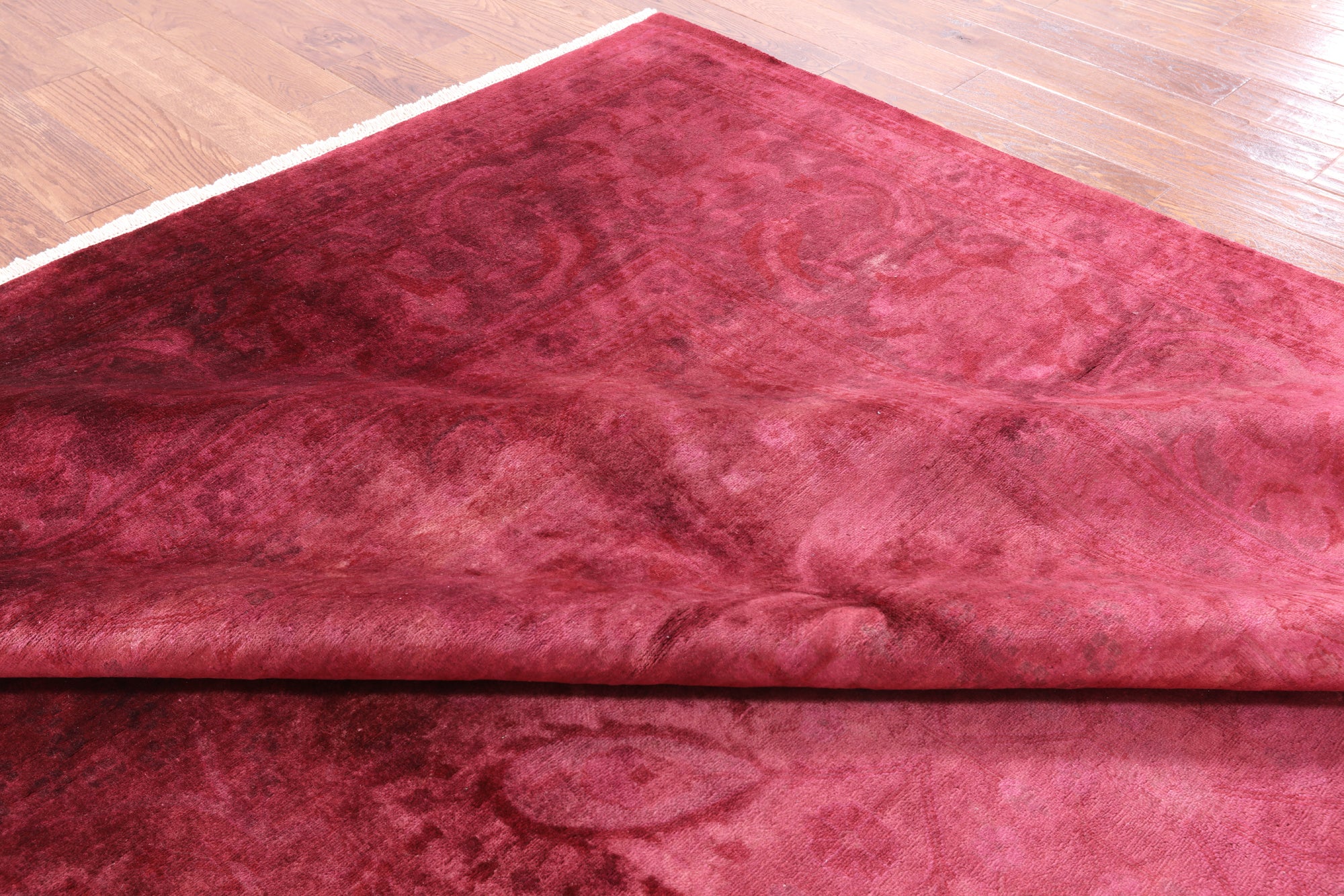 Full Pile Overdyed Handmade Wool Rug - 9' 1" X 11' 11" - Golden Nile