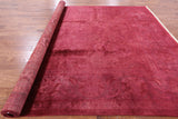 Full Pile Overdyed Handmade Wool Rug - 9' 1" X 11' 11" - Golden Nile