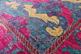 Blue William Morris Handmade Area Rug - 8' 9" X 12' 6" - Golden Nile