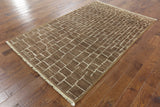 Signed Moroccan 5 X 8 Area Rug - Golden Nile