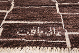Signed Moroccan Handmade Wool Rug - 3' 10" X 5' 10" - Golden Nile