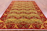 William Morris Hand Knotted Area Rug - 6' 3" X 9' 10" - Golden Nile