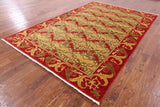 William Morris Hand Knotted Area Rug - 6' 3" X 9' 10" - Golden Nile
