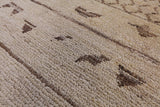 Ivory Tribal Moroccan Hand Knotted Area Rug - 8' 0" X 10' 8" - Golden Nile