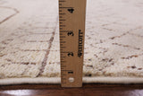 Ivory Tribal Moroccan Hand Knotted Area Rug - 8' 0" X 10' 8" - Golden Nile