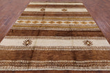 Navajo Design Hand Knotted Wool Rug - 8' 2" X 10' 6" - Golden Nile