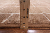Brown Moroccan Handmade Area Rug - 8' 10" X 11' 10" - Golden Nile