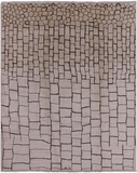 Ivory Signed Moroccan Hand Knotted Area Rug - 8' 1" X 10' 1" - Golden Nile