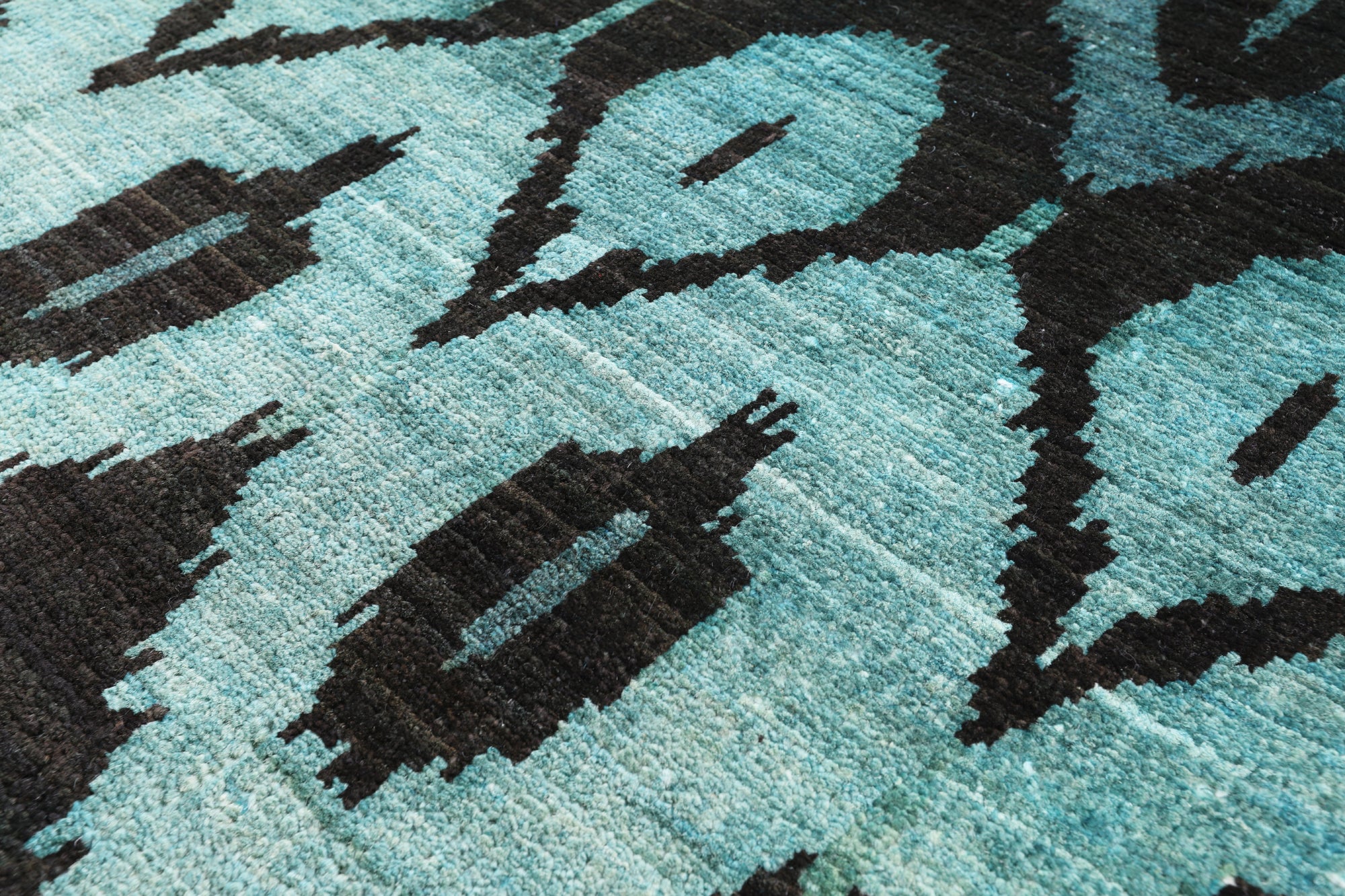Ikat Handmade Wool Area Rug - 7' 9" X 10' 0" - Golden Nile