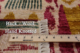 Ikat Hand Knotted Wool Area Rug - 7' 10" X 10' 5" - Golden Nile