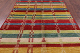 Navajo Moroccan Hand Knotted Rug - 5' 10" X 9' 1" - Golden Nile