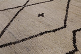 Ivory Moroccan Handmade Wool Rug - 7' 10" X 10' 2" - Golden Nile