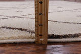 Ivory Moroccan Handmade Wool Rug - 7' 10" X 10' 2" - Golden Nile