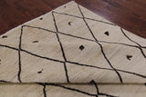 Ivory Moroccan Handmade Wool Rug - 7' 10" X 10' 2" - Golden Nile