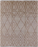 Tribal Moroccan Signed Handmade Wool Rug - 8' 3" X 9' 9" - Golden Nile