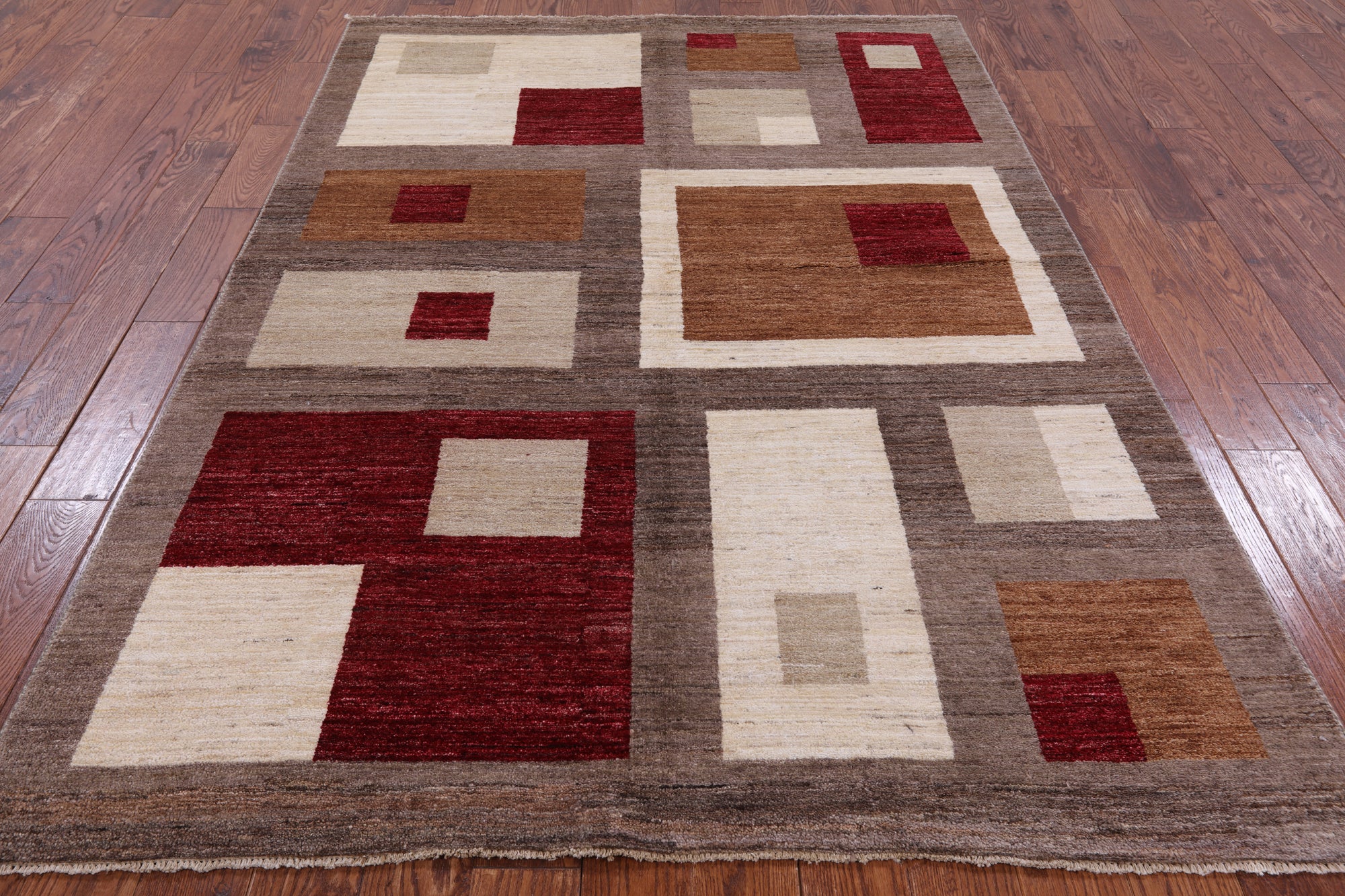 Persian Gabbeh Hand Knotted Wool Rug - 5' 8" X 8' 4" - Golden Nile