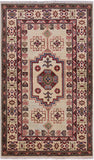 3 X 5 Handmade Oriental Super Kazak Rug - Golden Nile