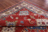 Red Kazak Hand Knotted Wool Rug - 8' 4" X 11' 0" - Golden Nile