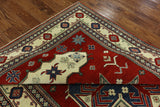 6 X 9 Geometric Super Kazak Area Rug - Golden Nile