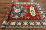 6 X 9 Geometric Super Kazak Area Rug - Golden Nile