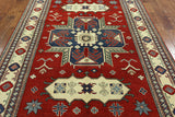 6 X 9 Geometric Super Kazak Area Rug - Golden Nile